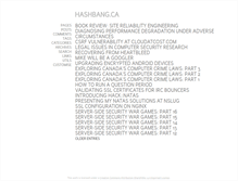 Tablet Screenshot of hashbang.ca